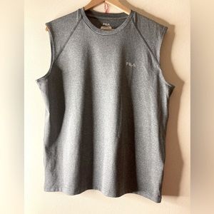 Fila workout shirt size L gray color